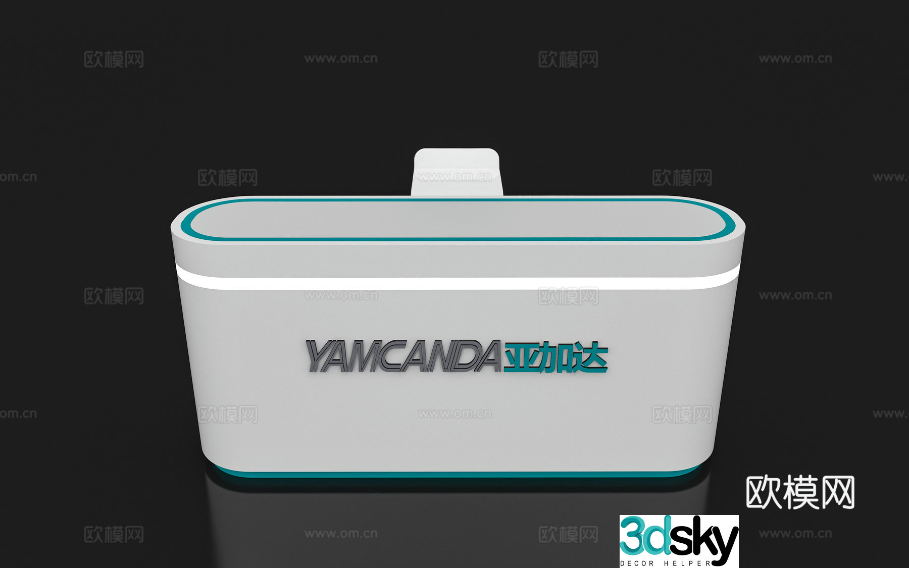 Modern reception desk Exhibition display booth reception desk Front desk Bar counter Table 3D model