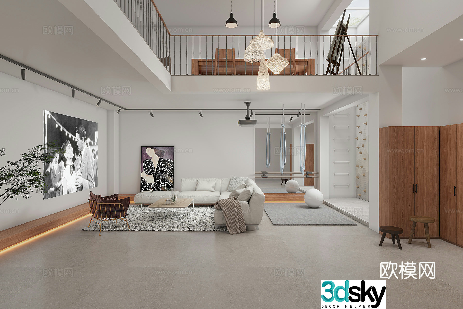 American basement 3d model