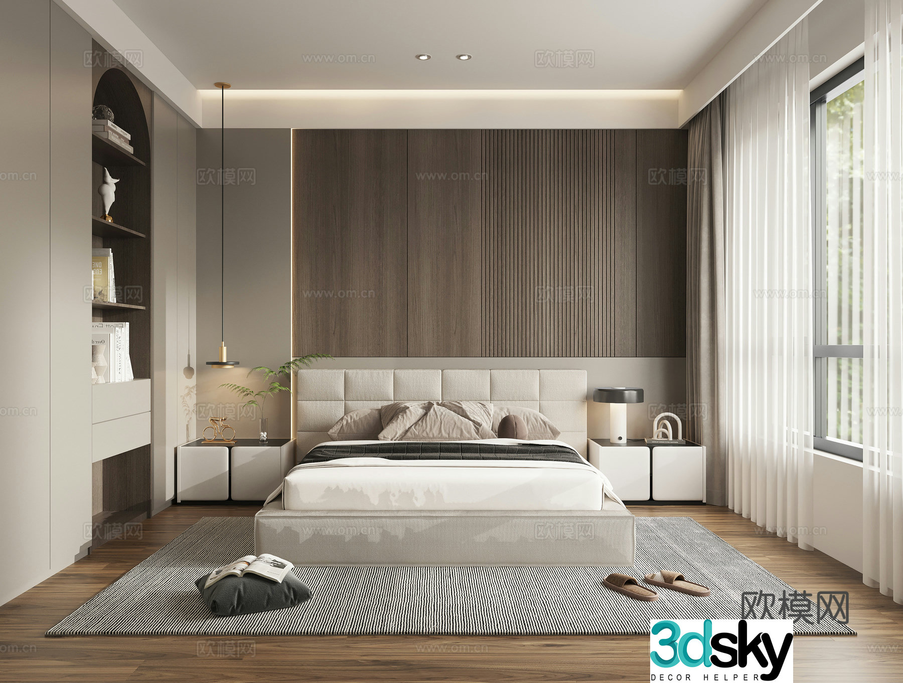 Modern bedroom 3d model
