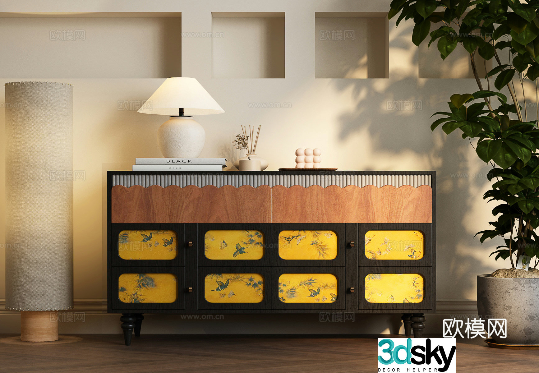 Modern French dressing table French dressing table Modern retro dressing table 3d model
