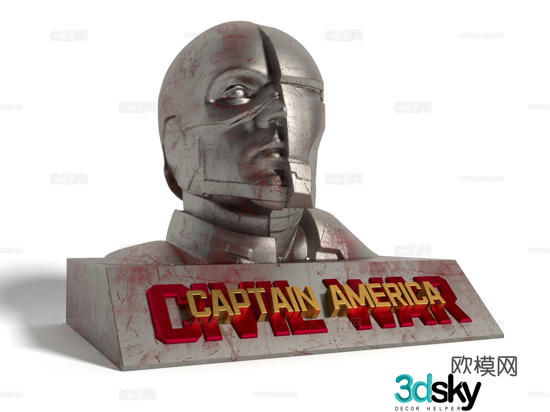 Modern style film and television character ornaments 3D model