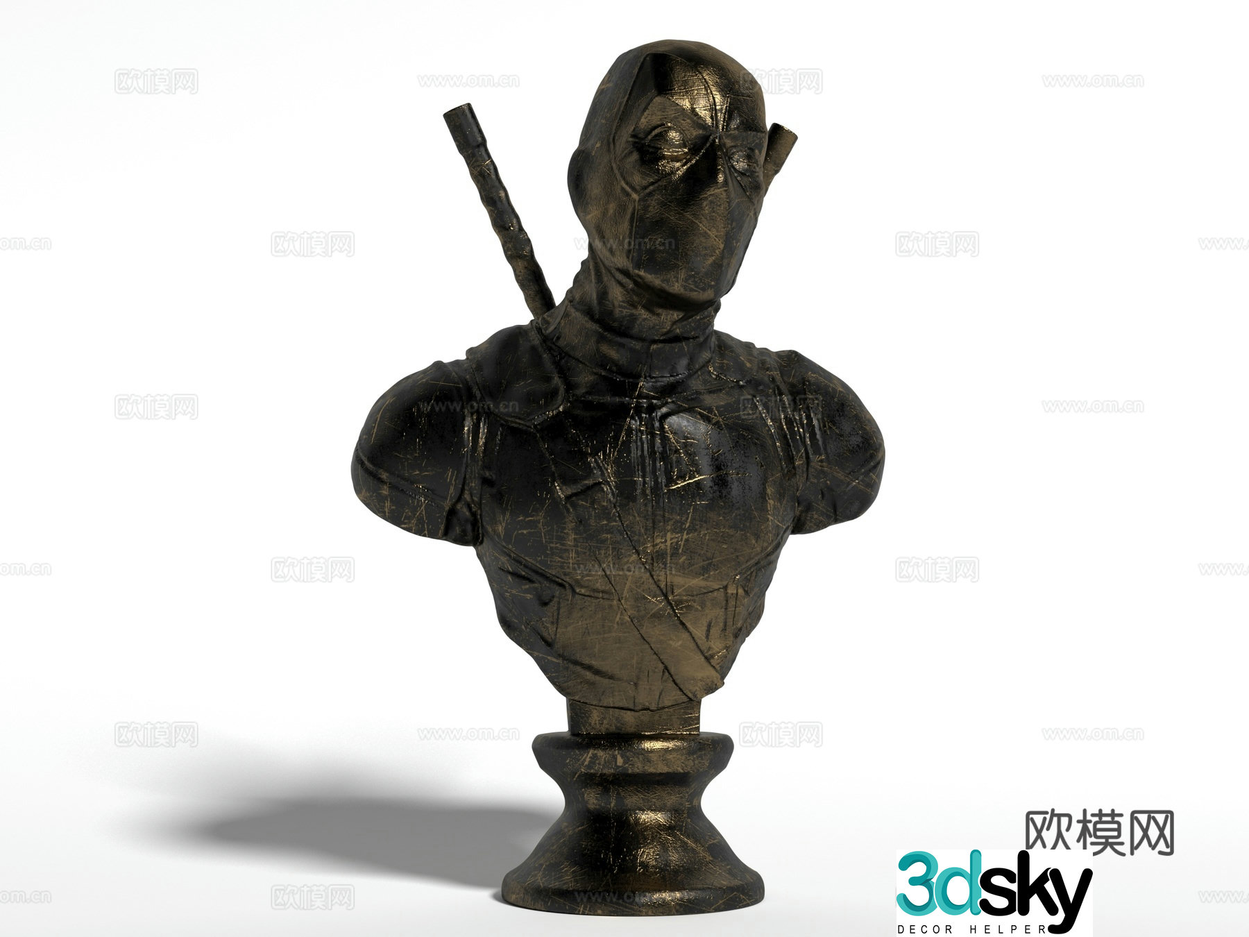 Modern style sculpture ornaments decoration decoration Marvel game characters film and television characters hand 3d model
