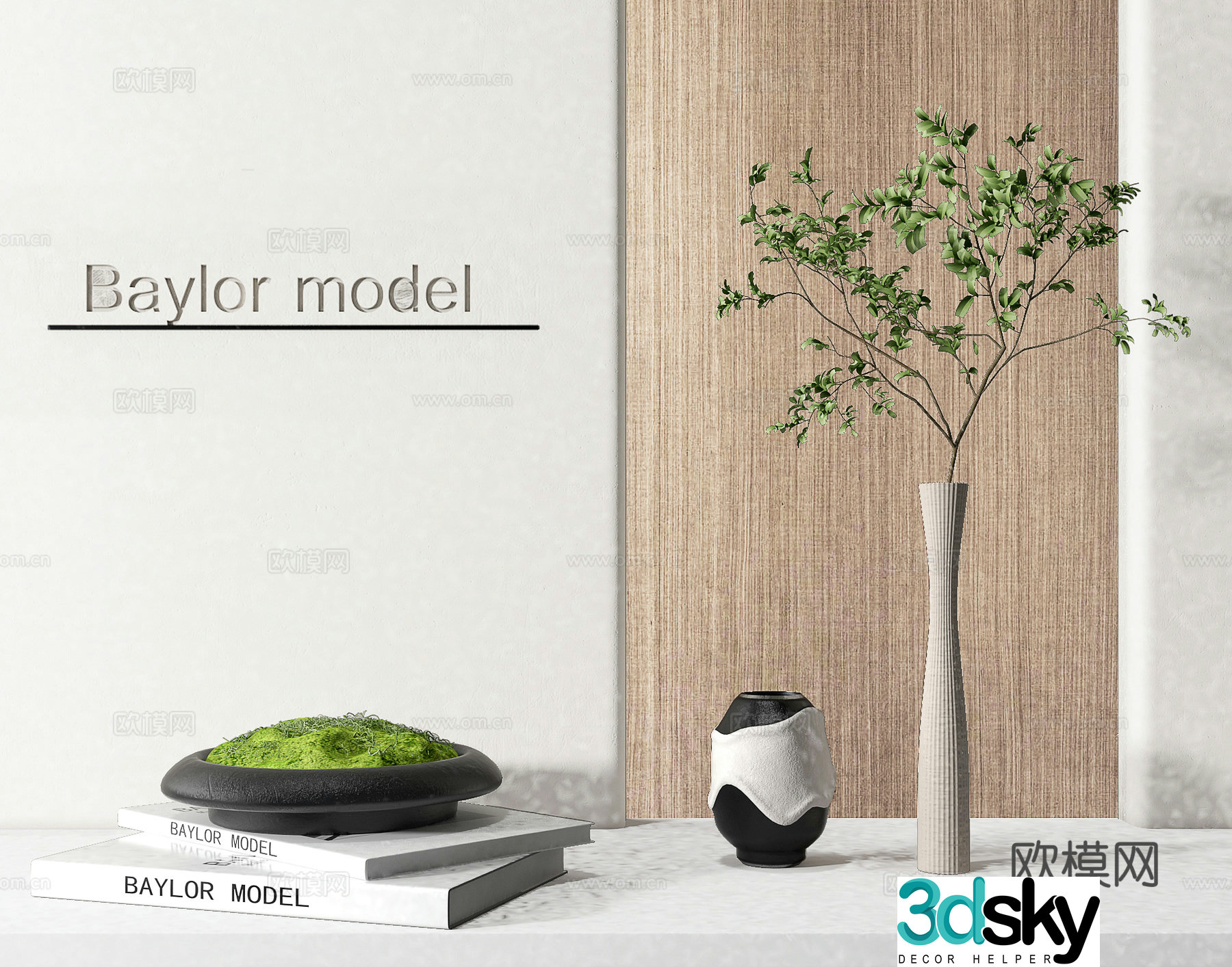 Modern jewelry ornaments 3d model