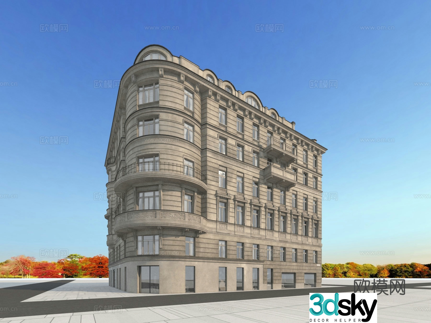 Building building exterior 3d model