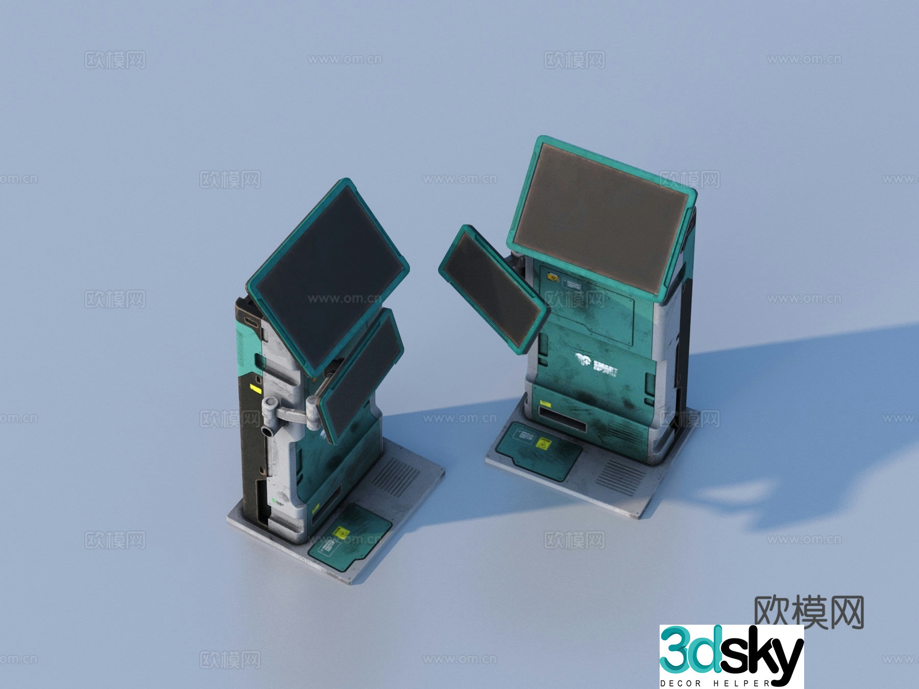 Hardware mechanical parts cabin components 3D model