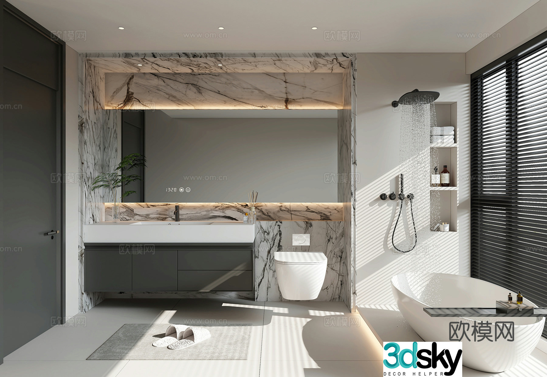 Modern bathroom 3d model