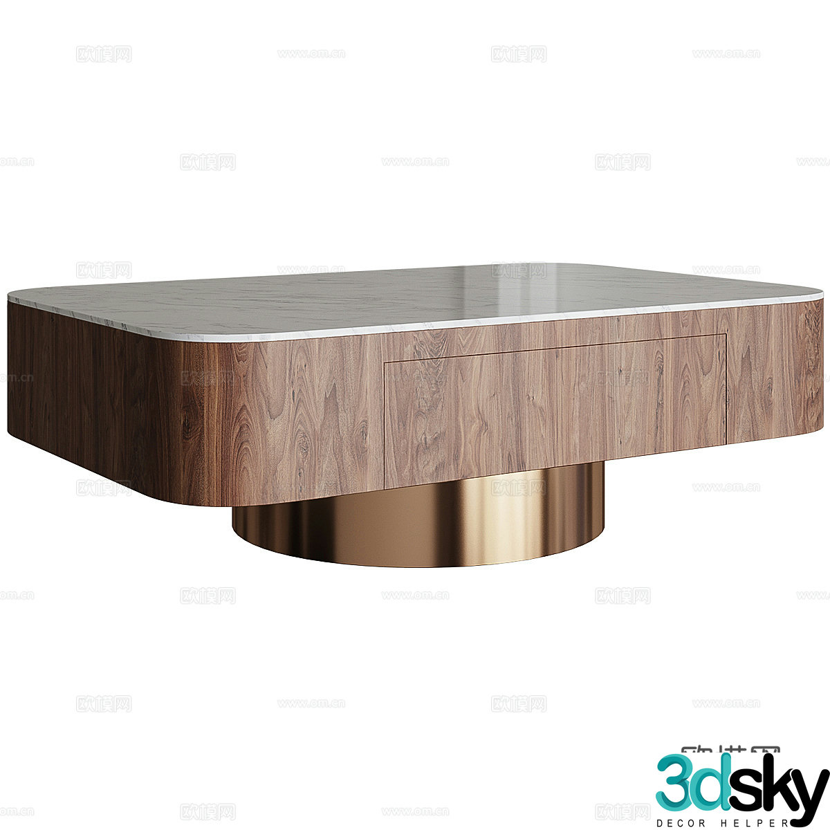 Modern Italian coffee table 3D model