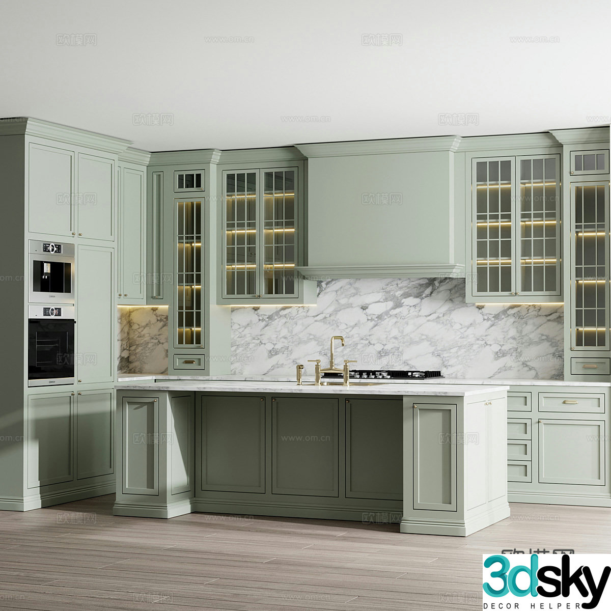 Modern light luxury cabinet 3d model