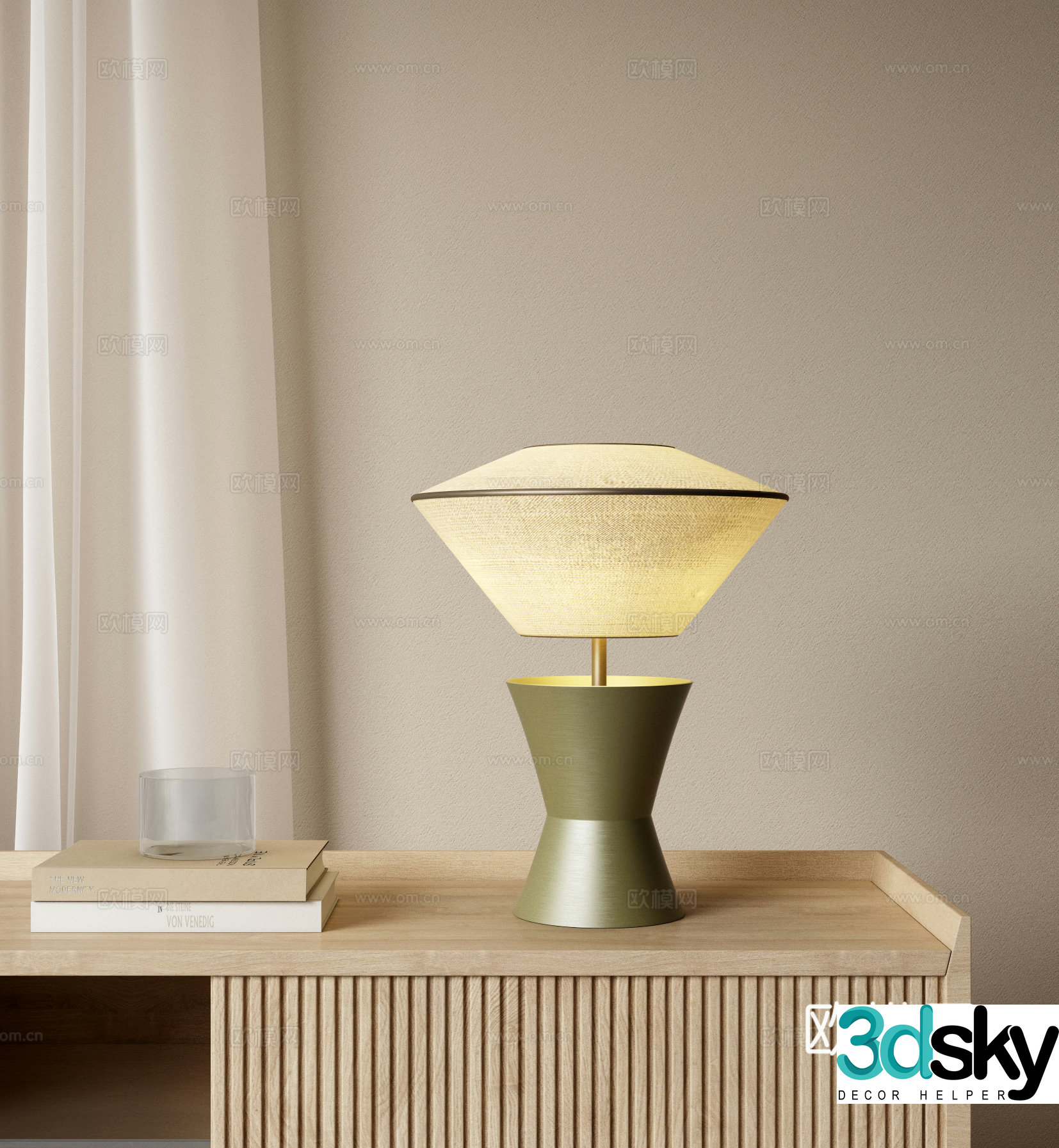 New Chinese style desk lamp Bedside desk lamp Bedroom desk lamp Living room desk lamp Decorative desk lamp Learning lamp 3D model