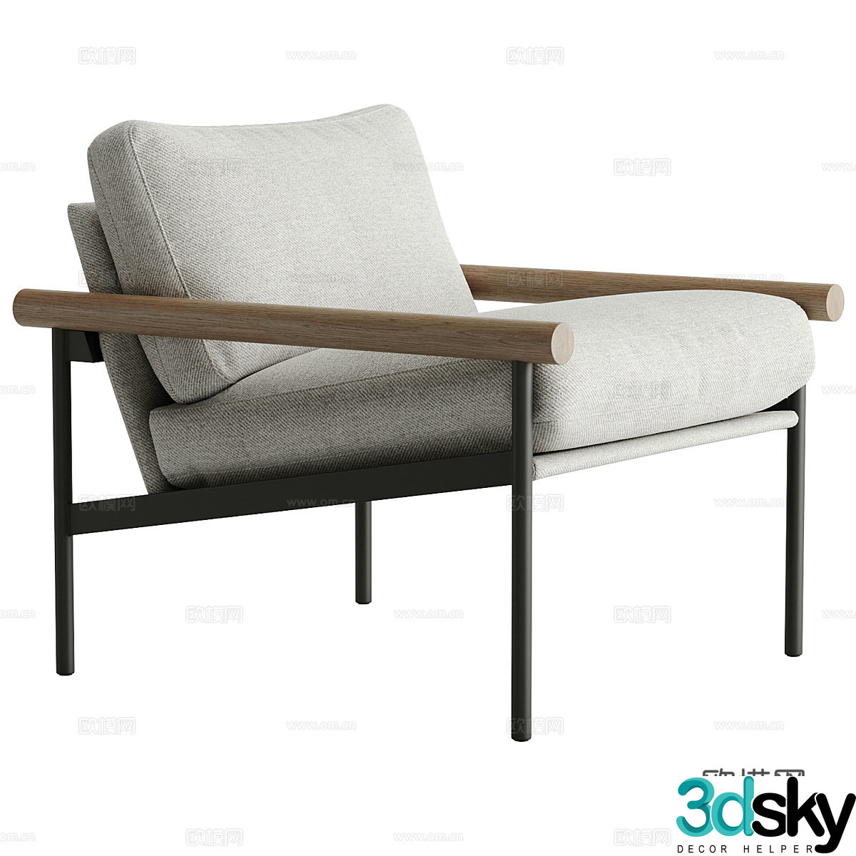Sofa coffee table combination 3D model