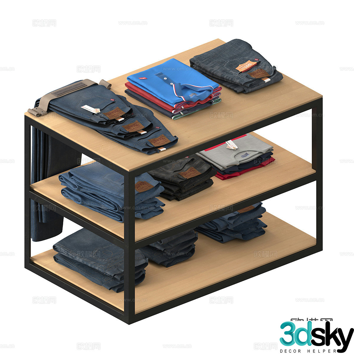 Levis Clothing Set 3D Model