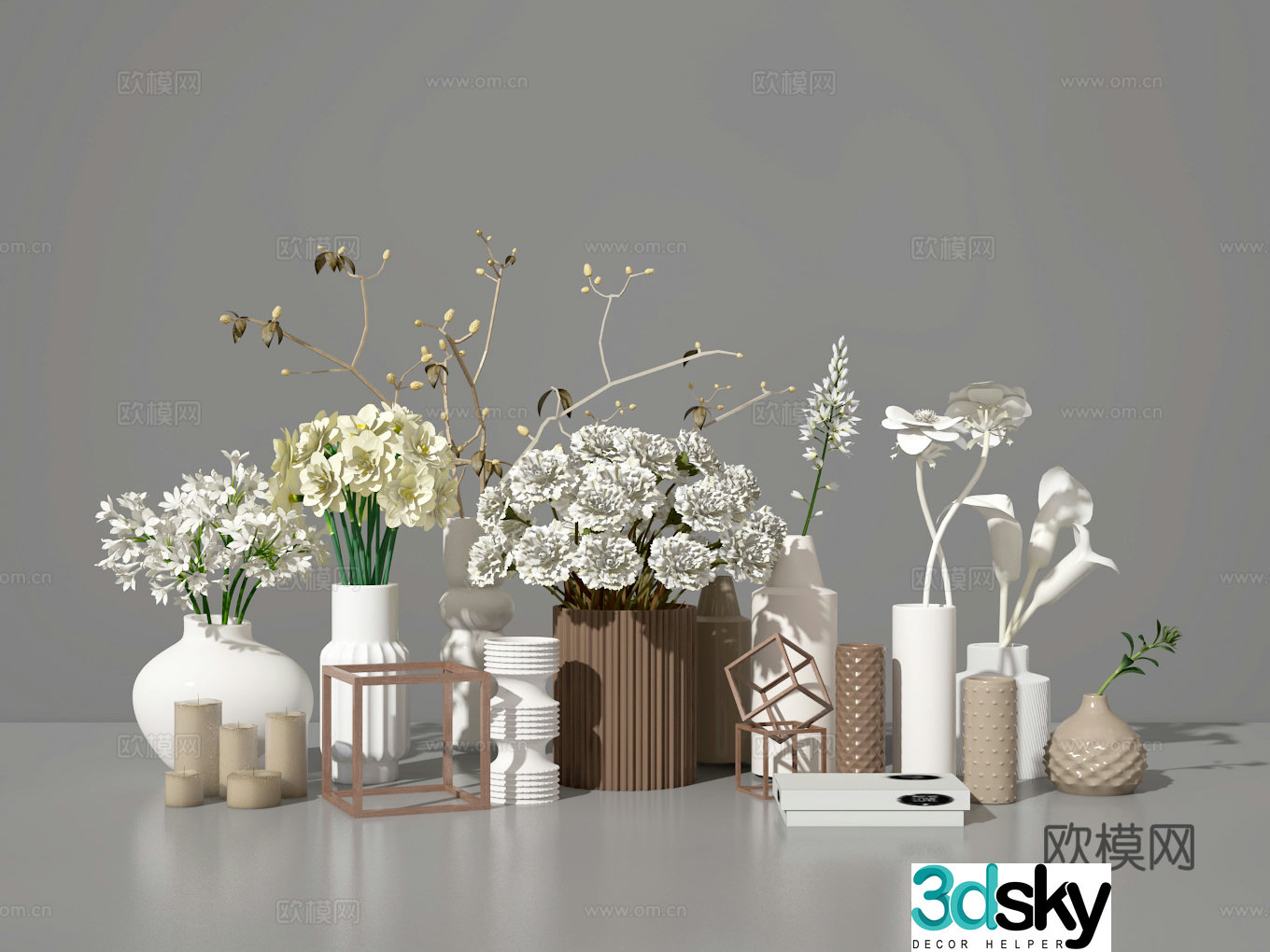 Flower art 3d model