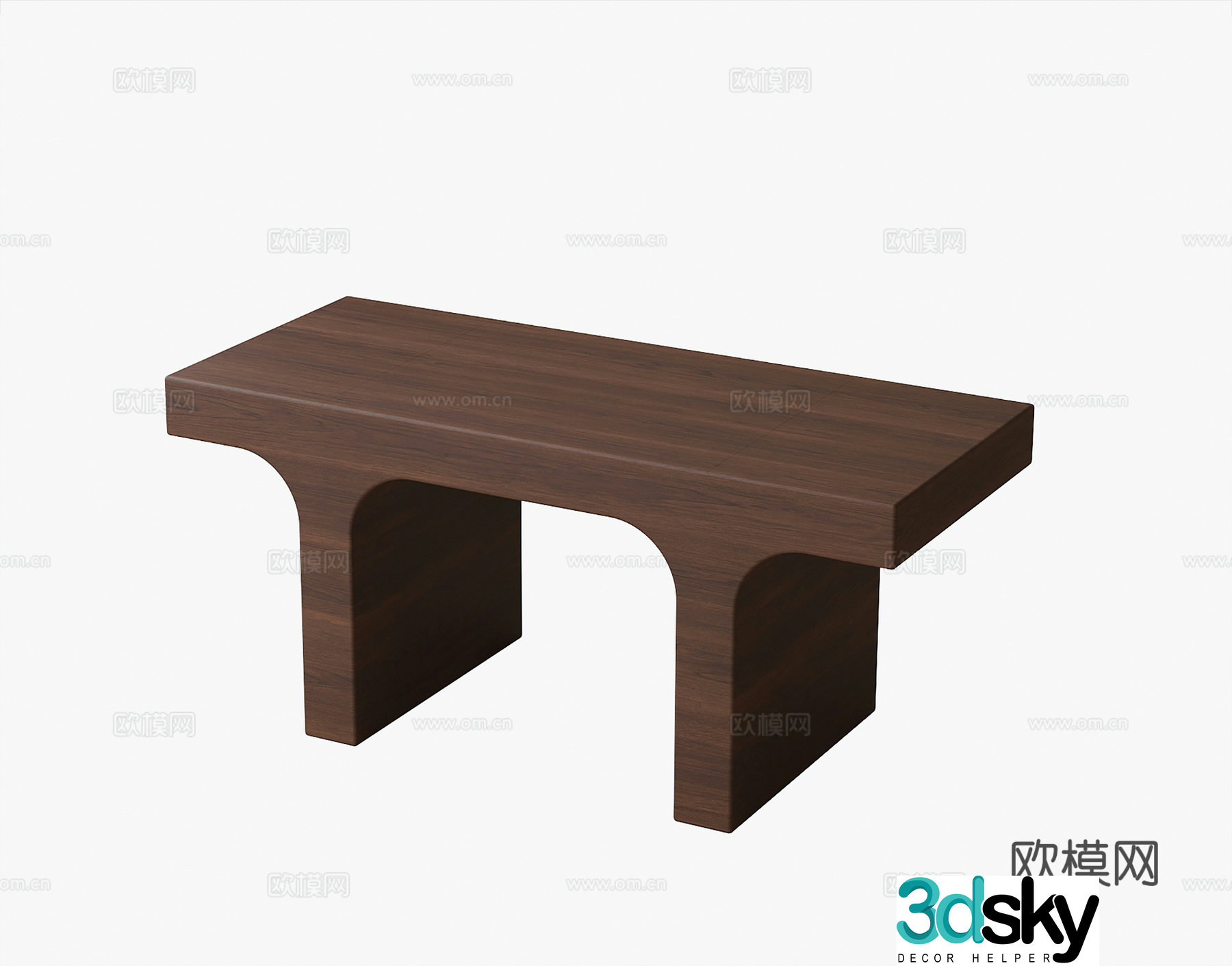 Modern bench stool shoe change stool 3d model