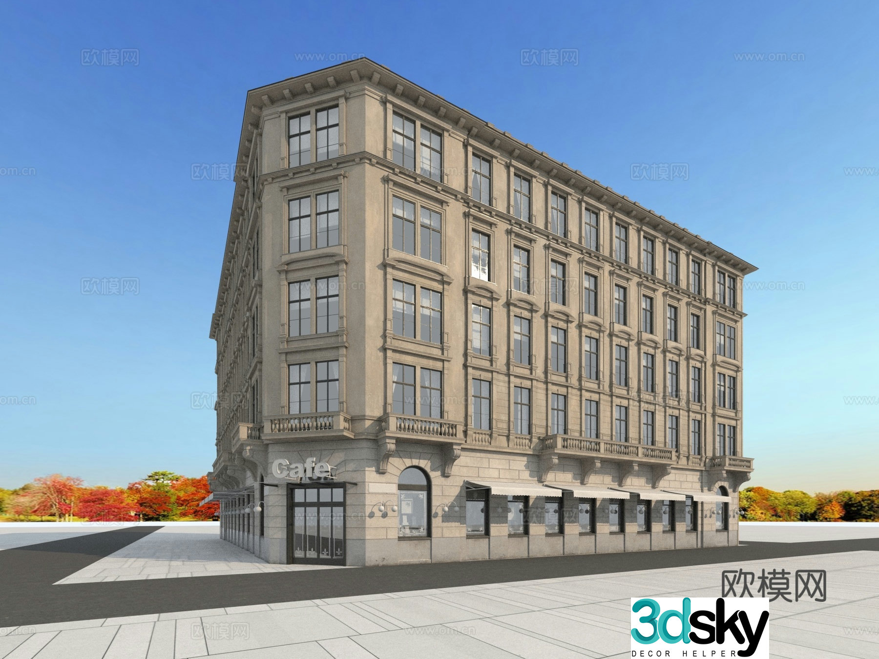 Building building exterior 3d model
