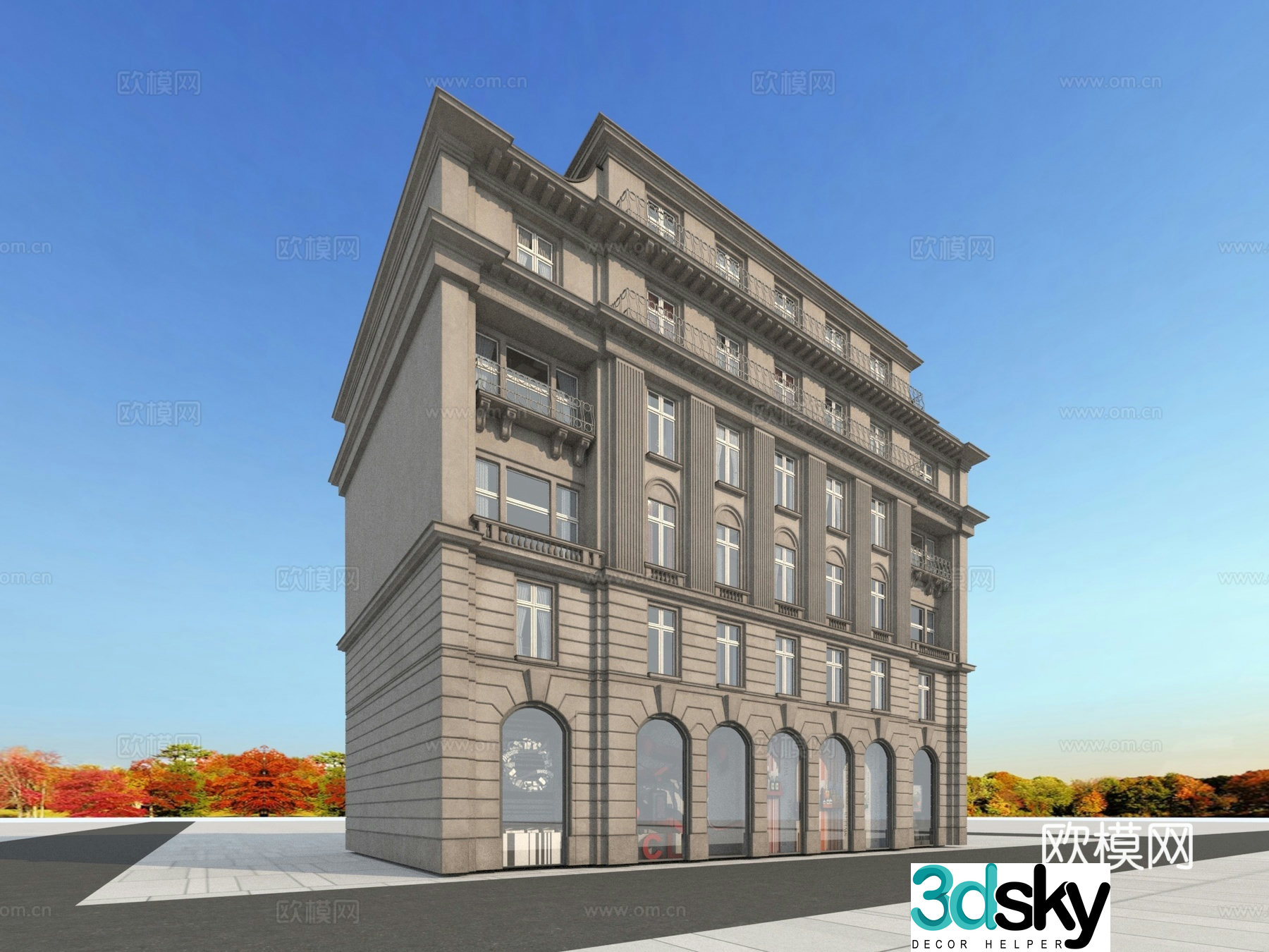 Building building exterior 3d model