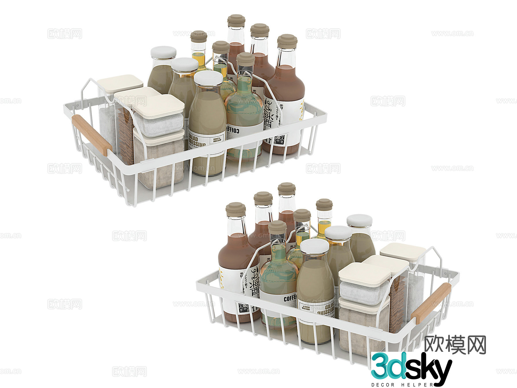 Daily necessities shelf 3d model
