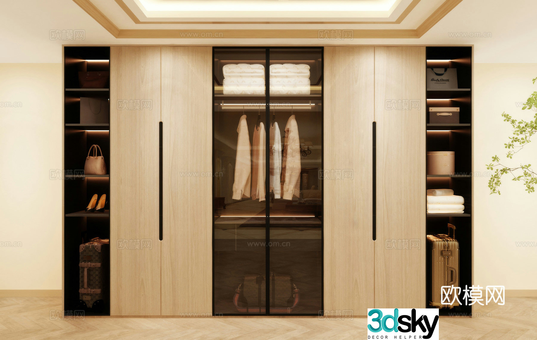 Wardrobe wardrobe wardrobe renderings wardrobe design wardrobe furniture 3d model