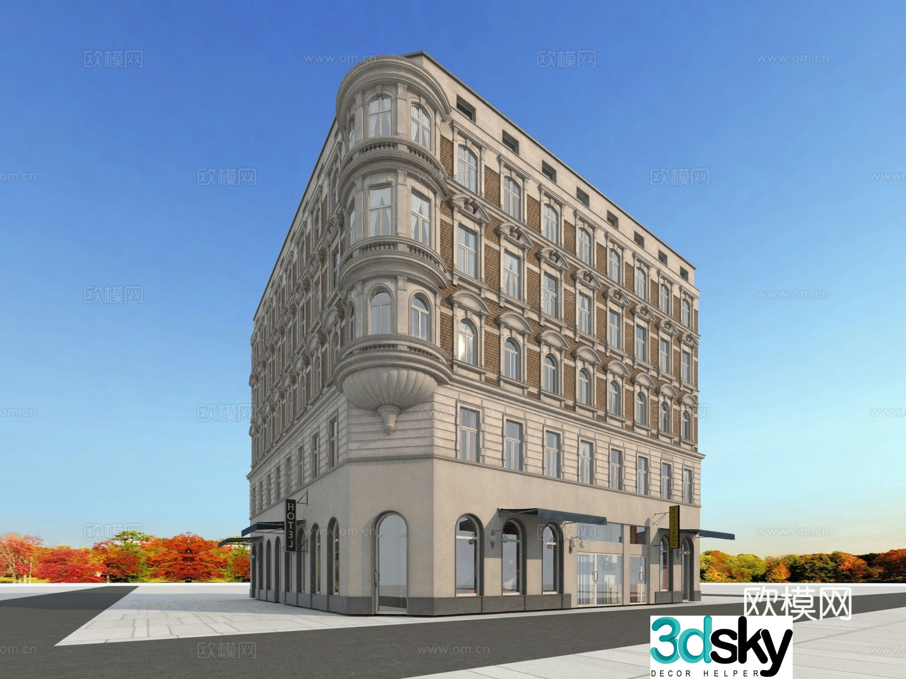 Building building exterior 3d model