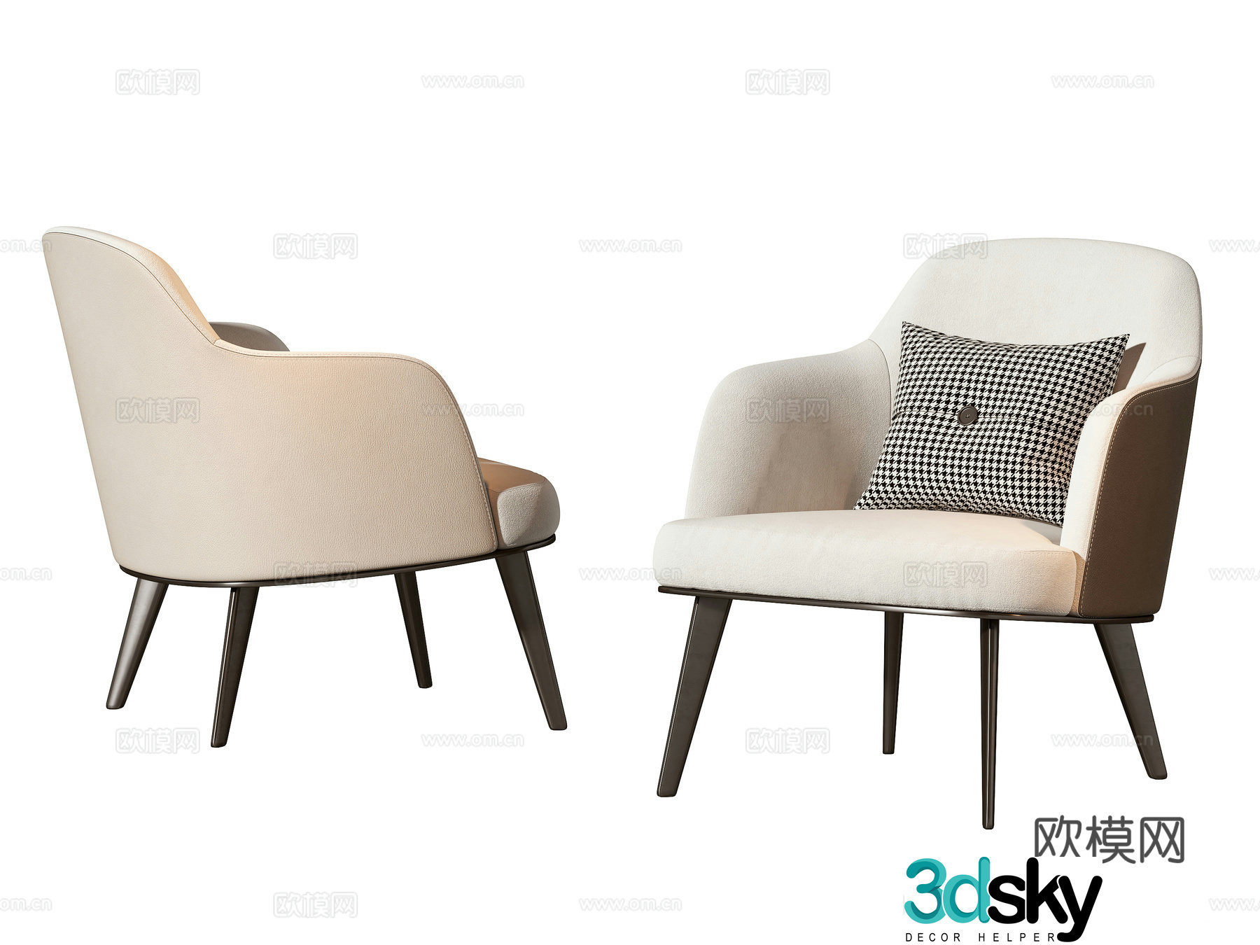 Modern leisure chair 3d model