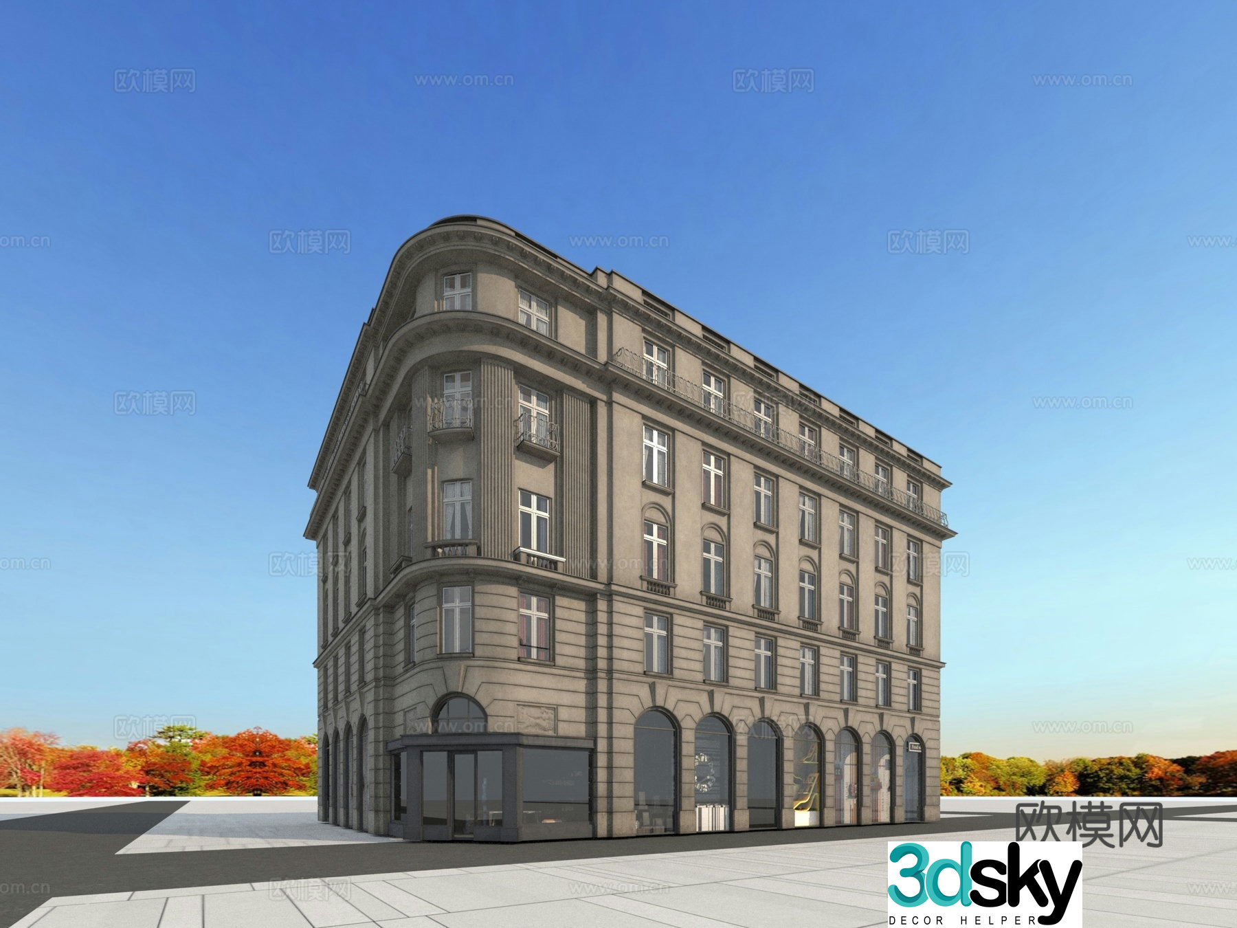 Building building exterior 3d model