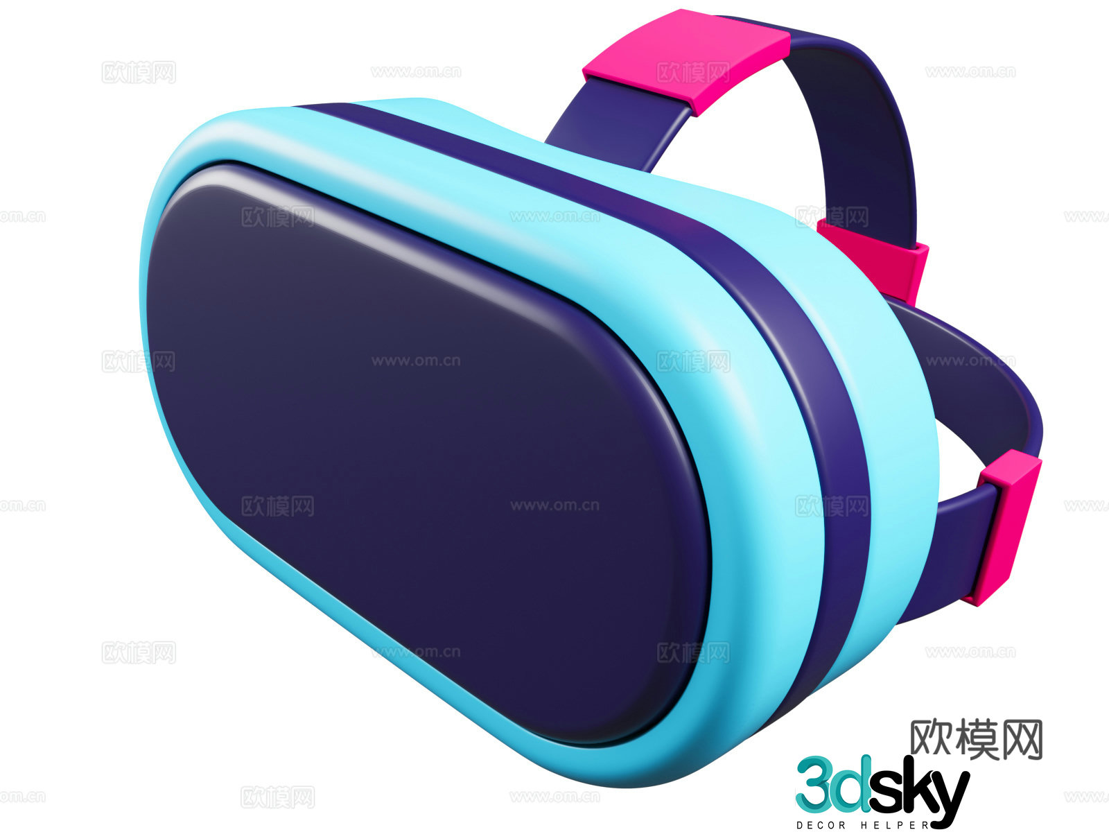 VR cartoon game VR glasses headset device cartoon game entertainment main 3D model