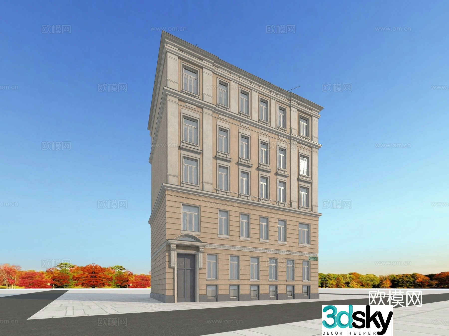 Building building exterior 3d model