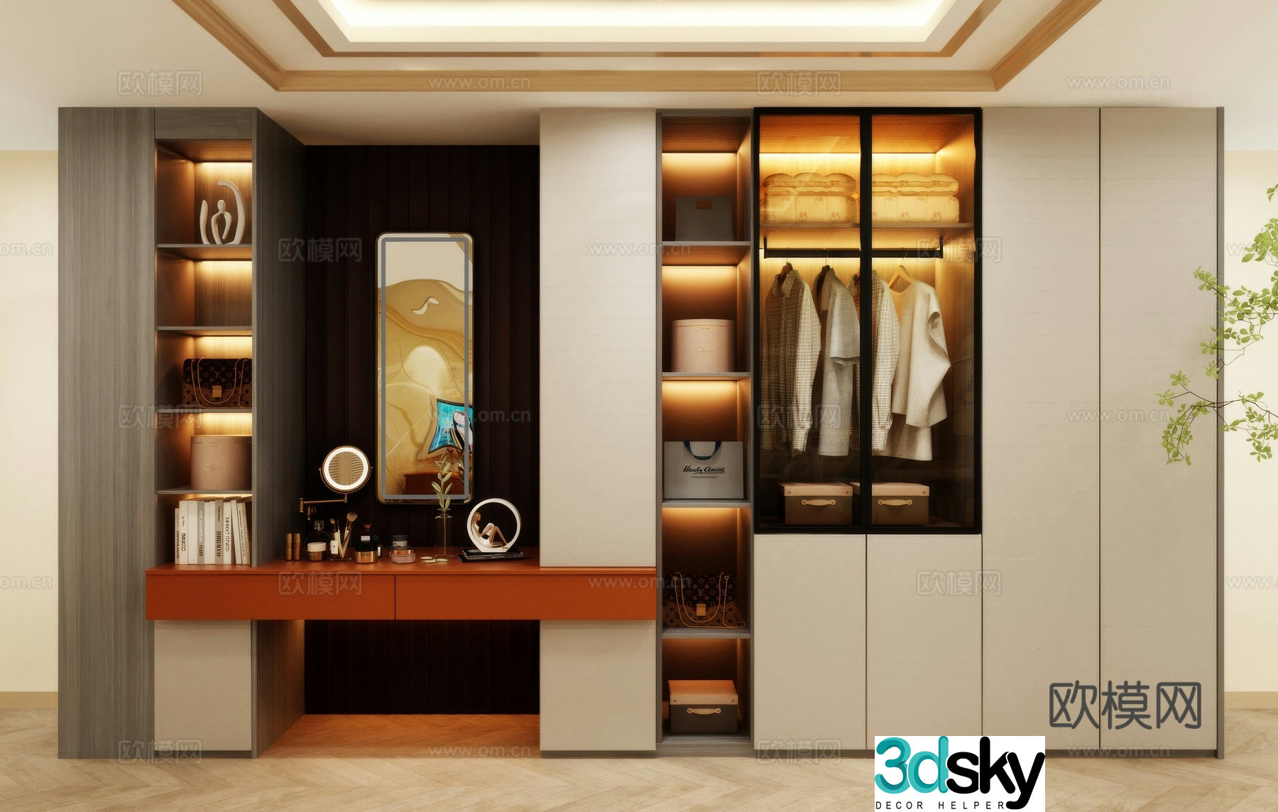Wardrobe wardrobe wardrobe renderings wardrobe design wardrobe furniture 3d model