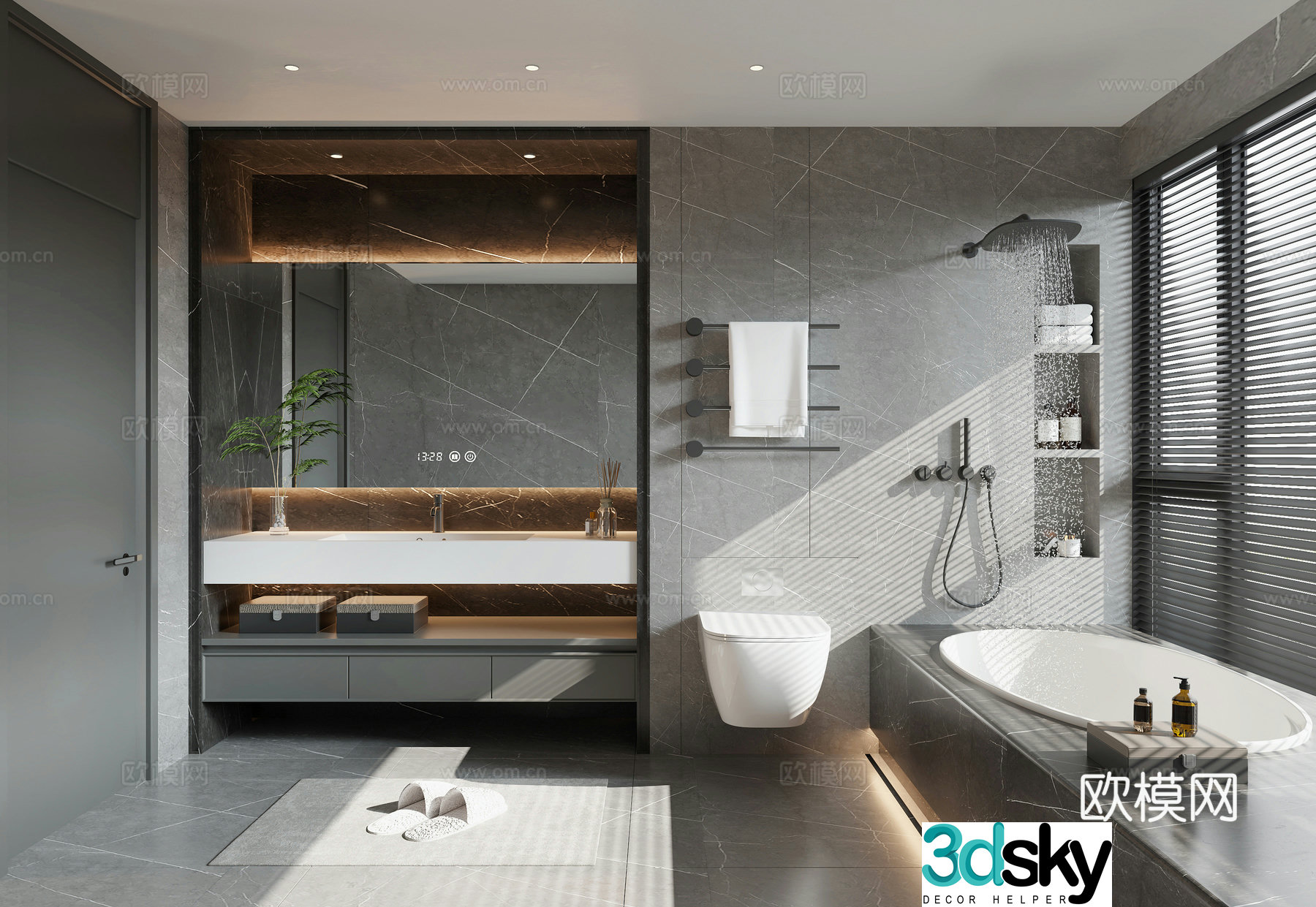 Modern bathroom 3d model