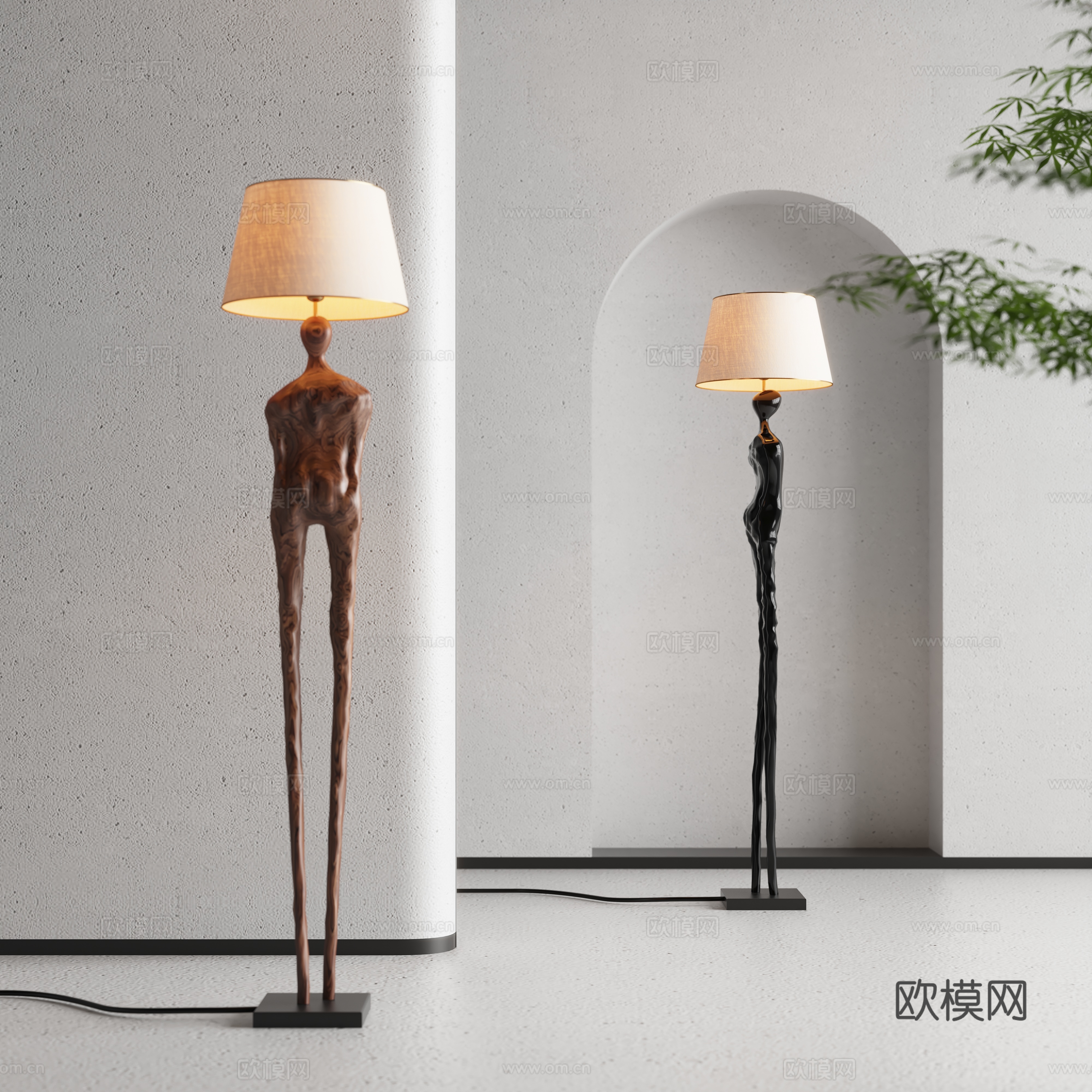 Jijifeng Floor Lamp 3D Model