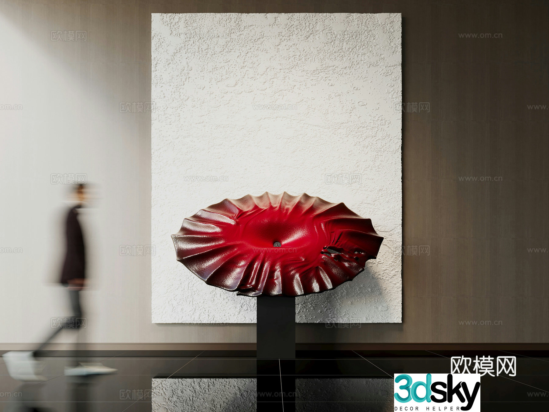 Modern sculpture ornaments 3d model