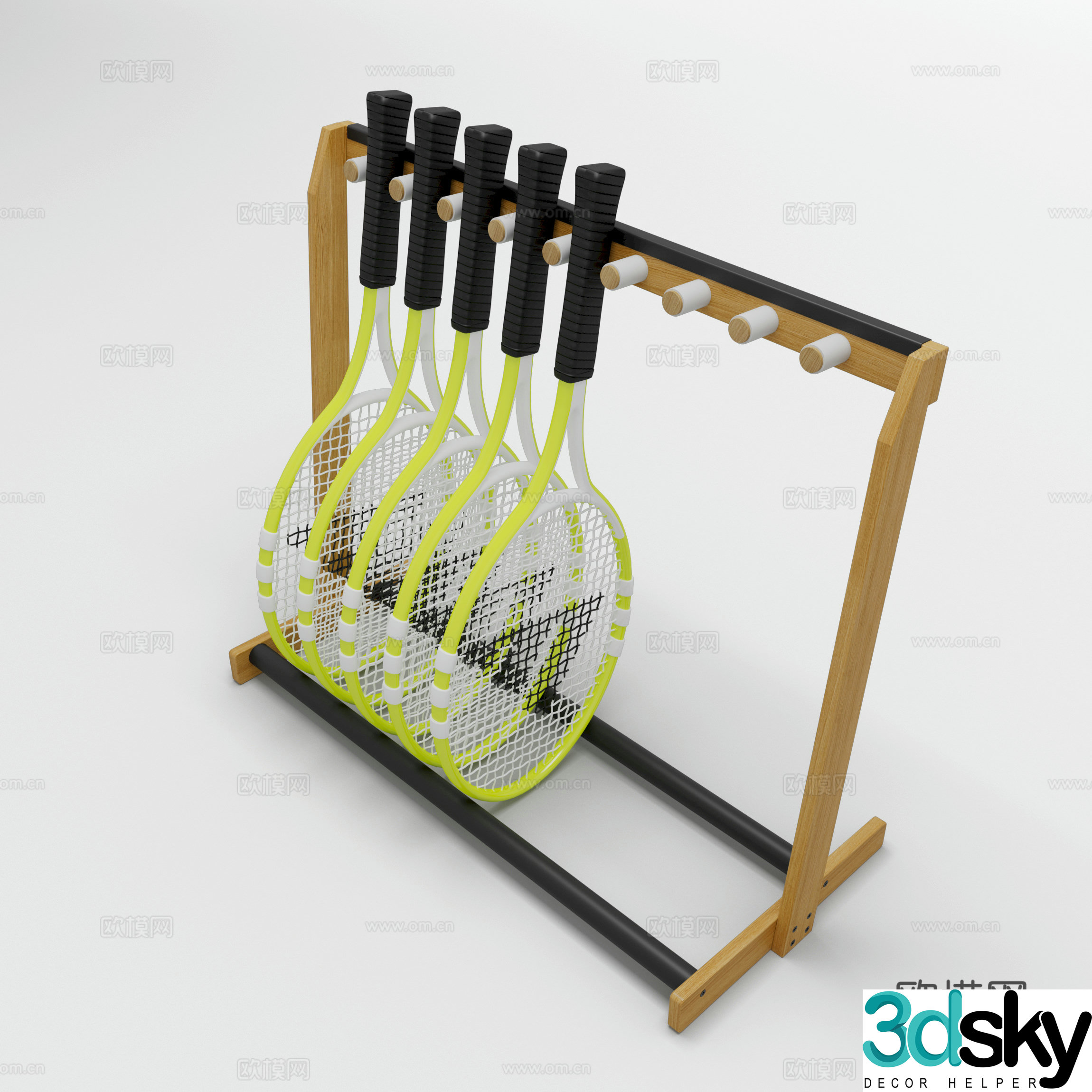 Tennis racket 3d model