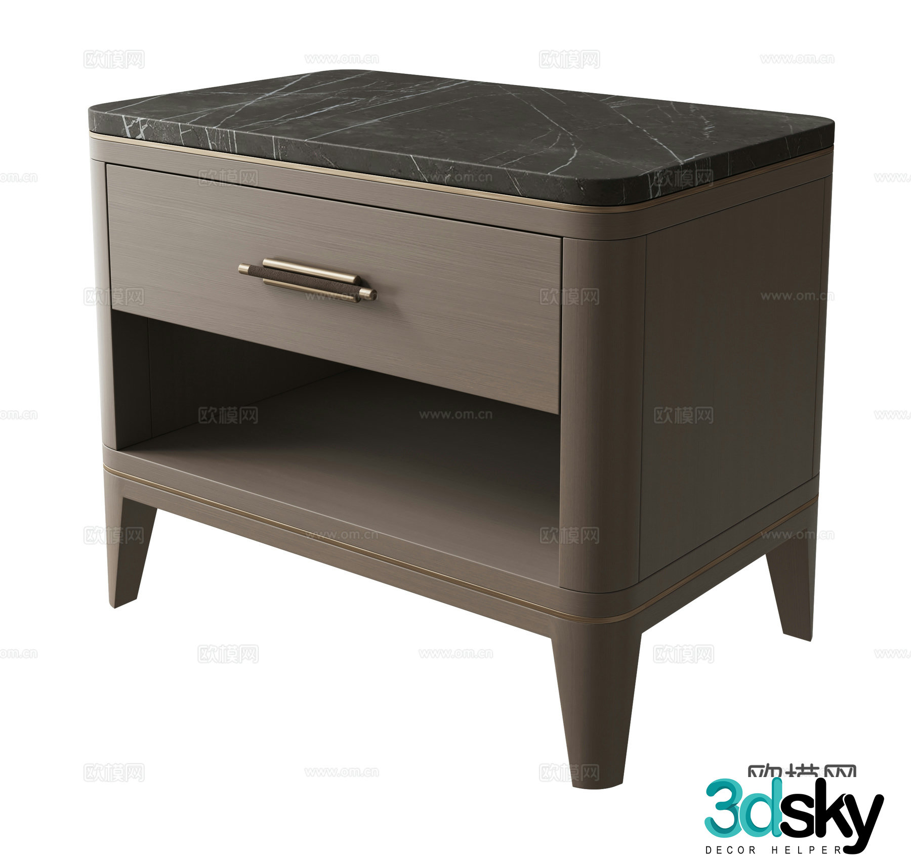 Modern night table 3d model