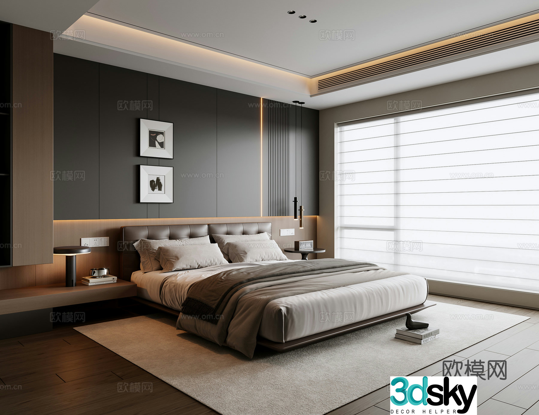 Italian bedroom 3d model