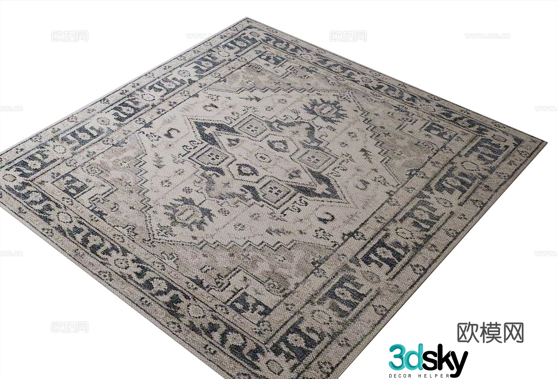 French carpet 3d model