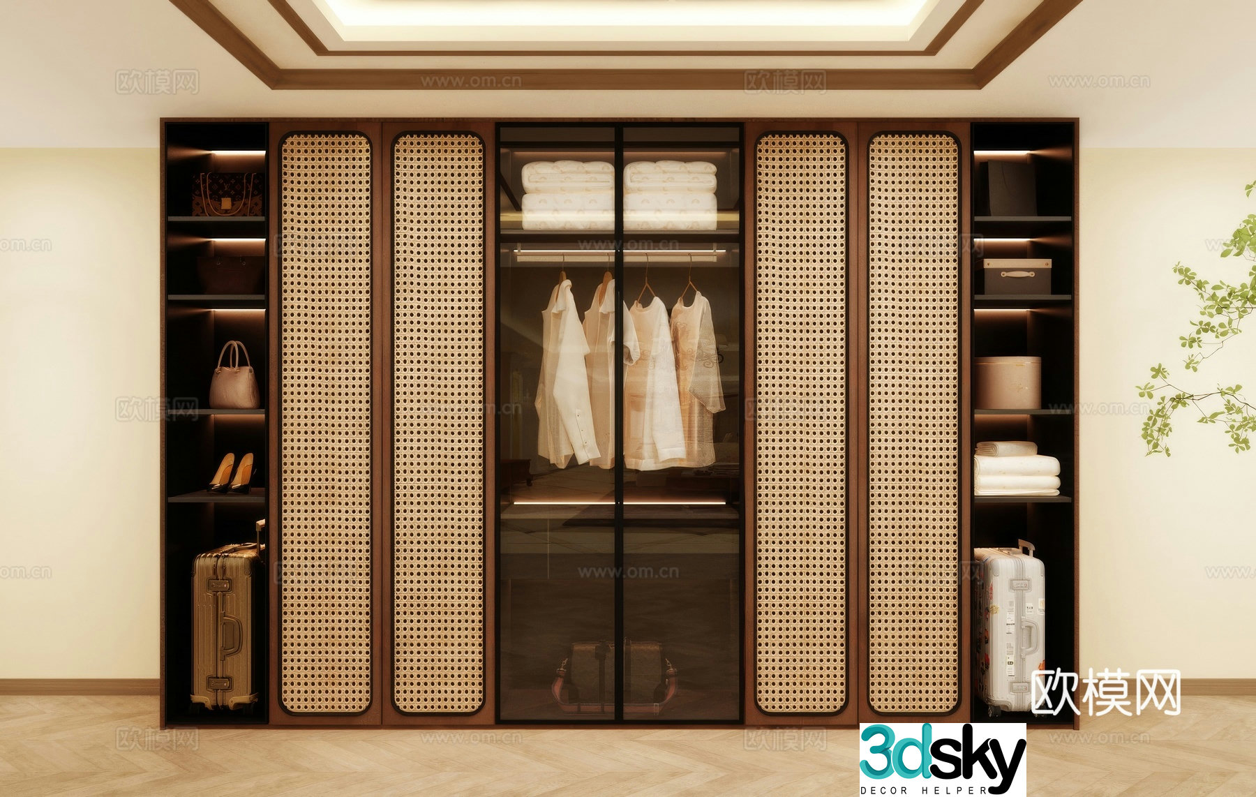 Wardrobe wardrobe wardrobe renderings wardrobe design wardrobe furniture 3d model
