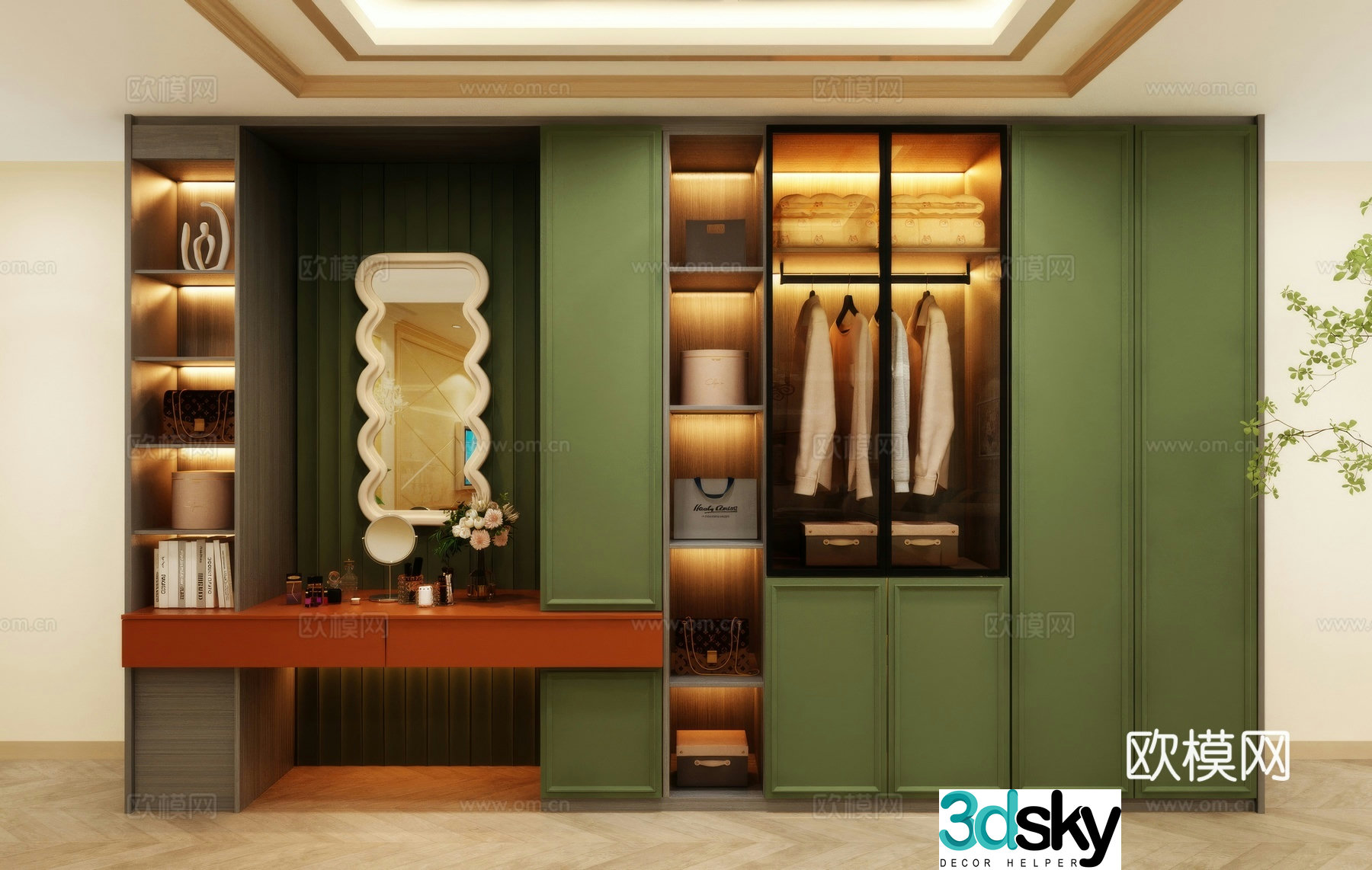 Wardrobe wardrobe wardrobe renderings wardrobe design wardrobe furniture 3d model