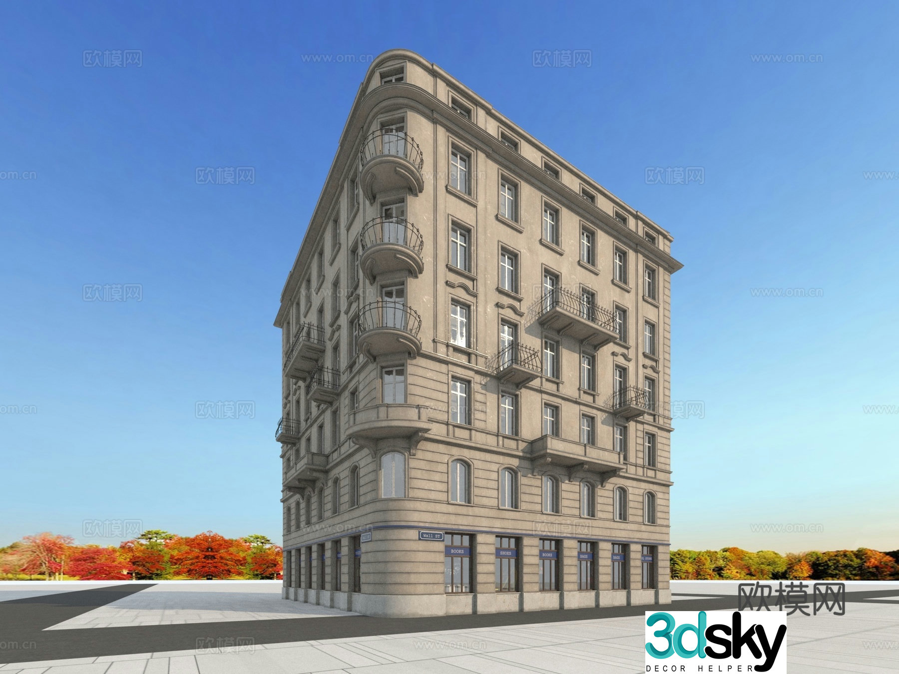 Building building exterior 3d model