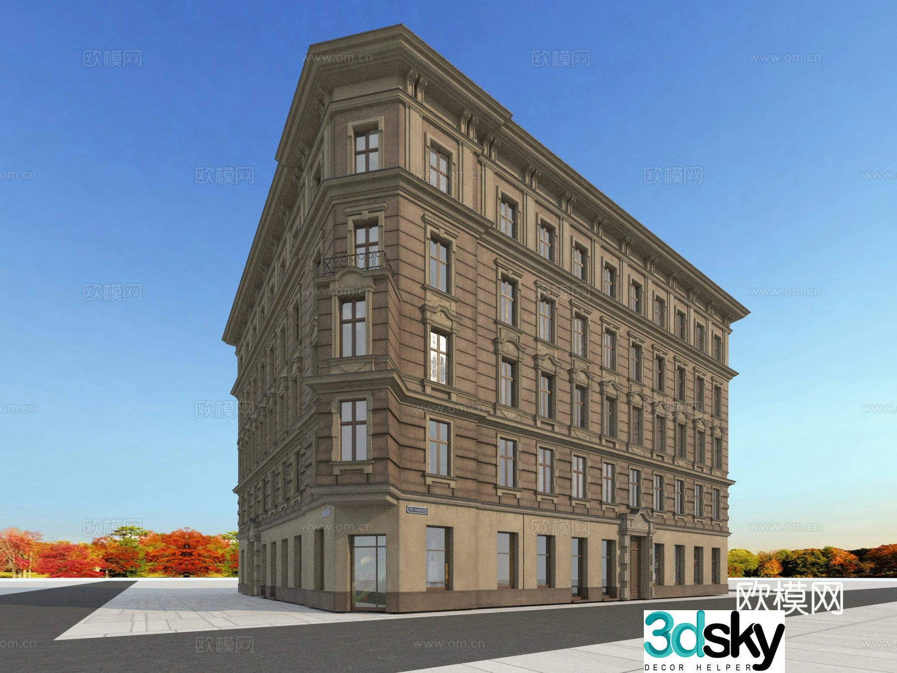 Building building exterior 3d model