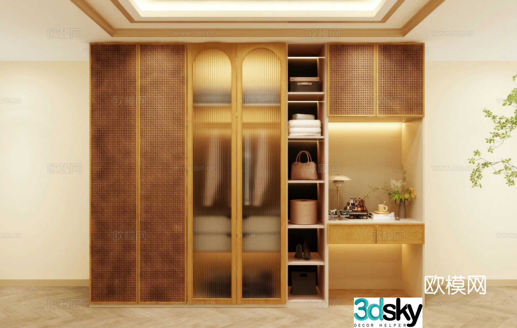 Wardrobe wardrobe wardrobe renderings wardrobe design wardrobe furniture 3d model