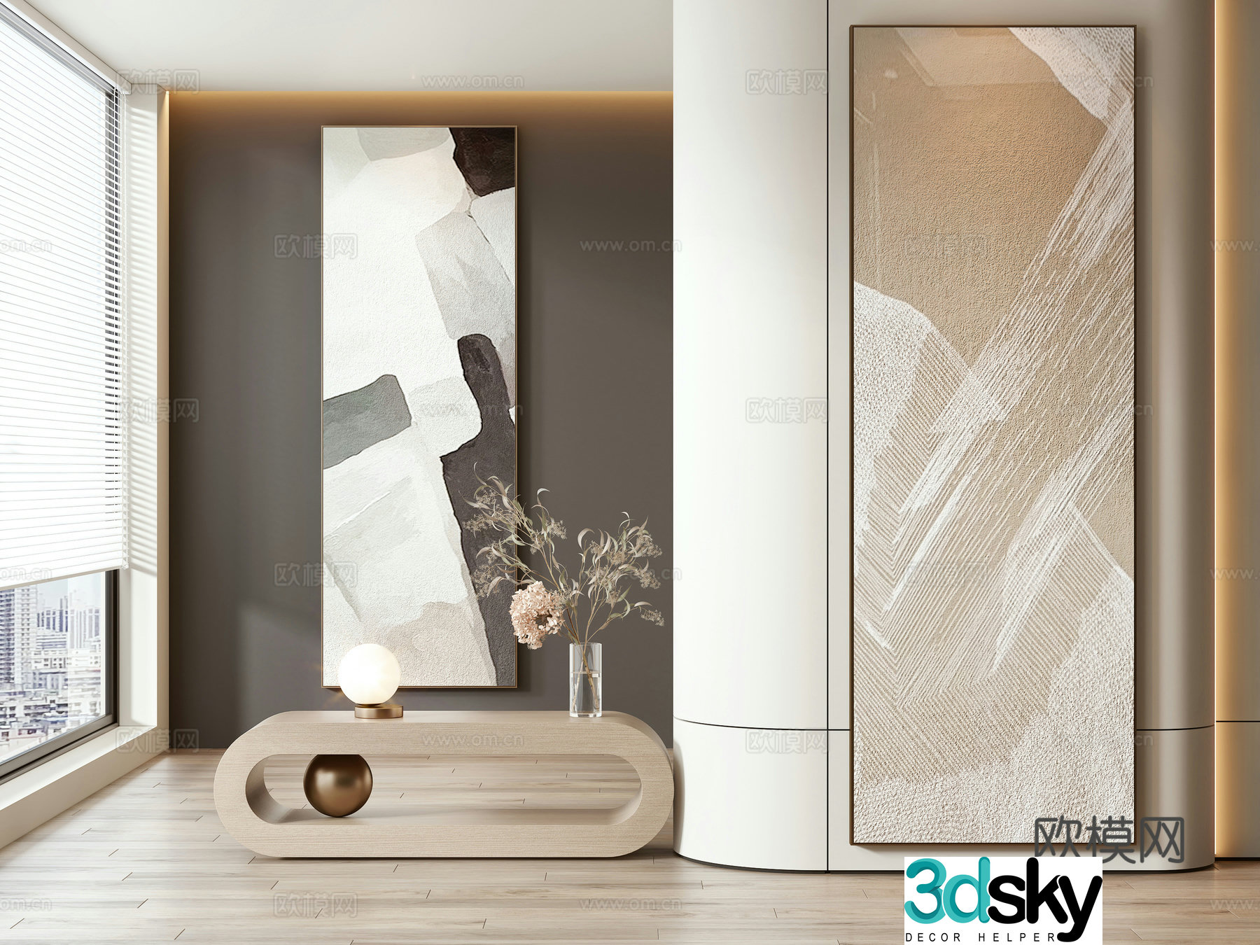 Modern decorative painting 3d model