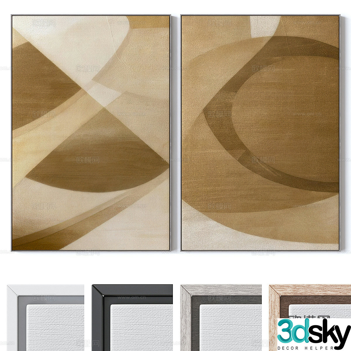 Abstract painting 3d model