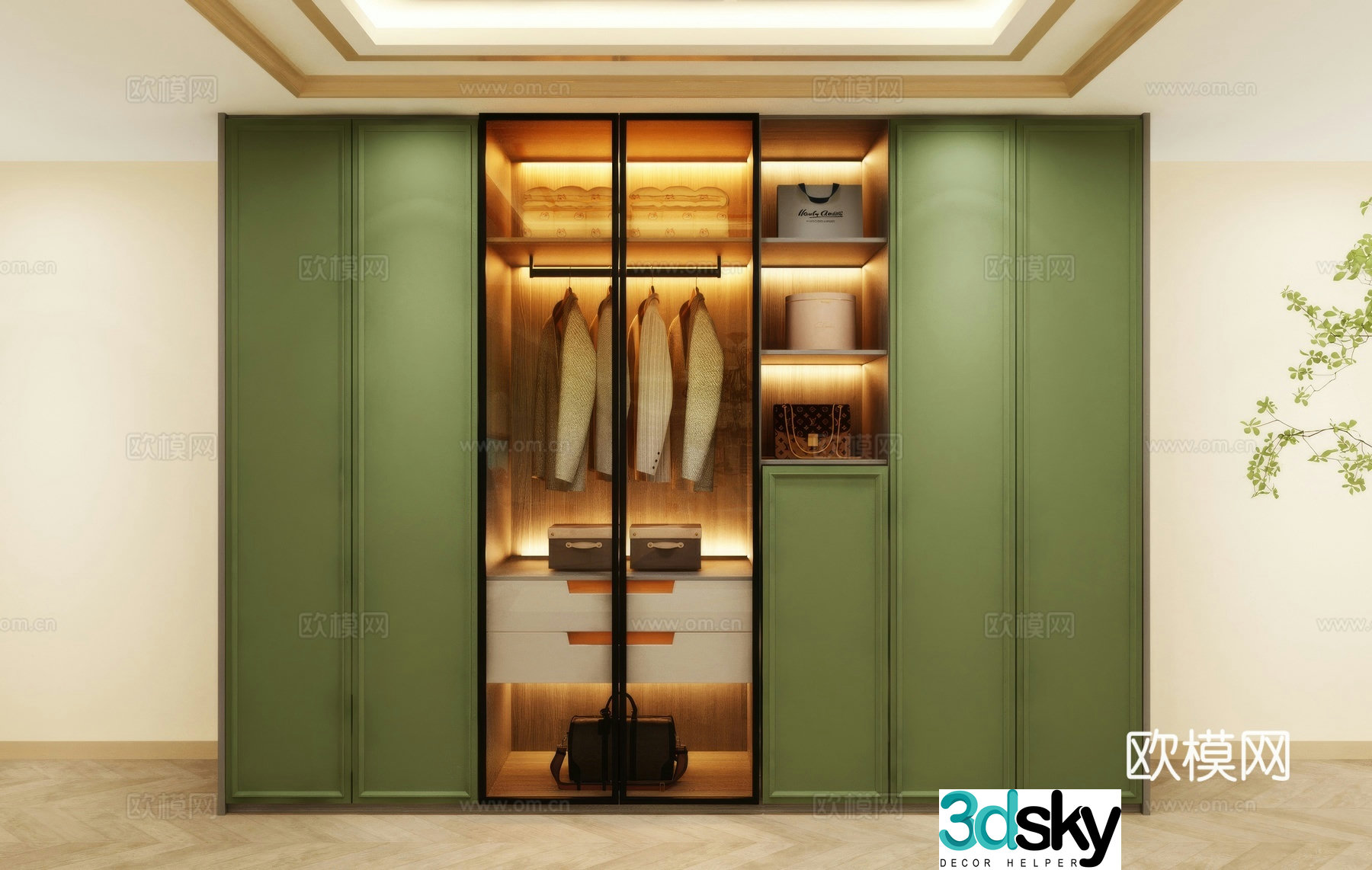 Wardrobe wardrobe wardrobe renderings wardrobe design wardrobe furniture 3d model