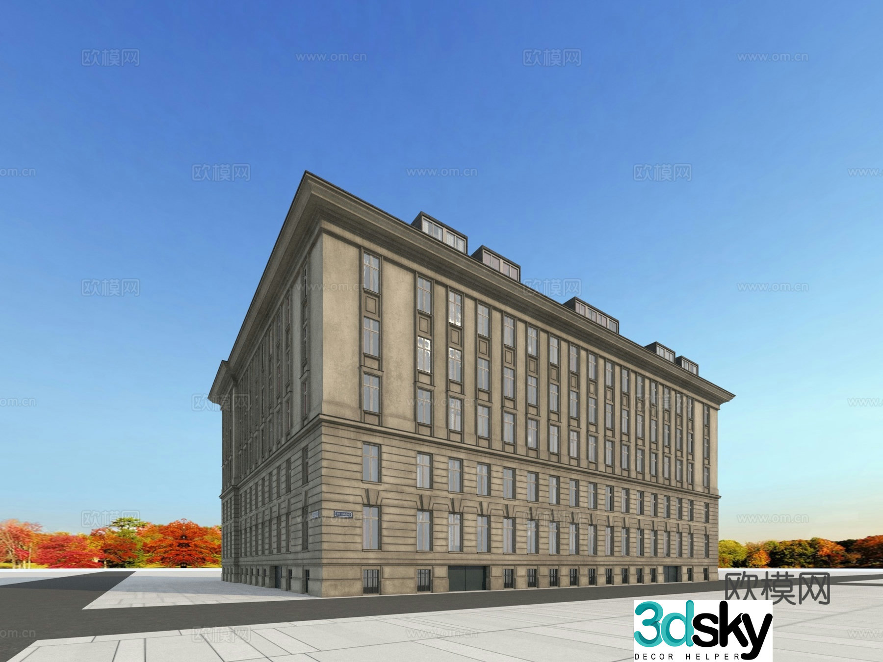Building building exterior 3d model