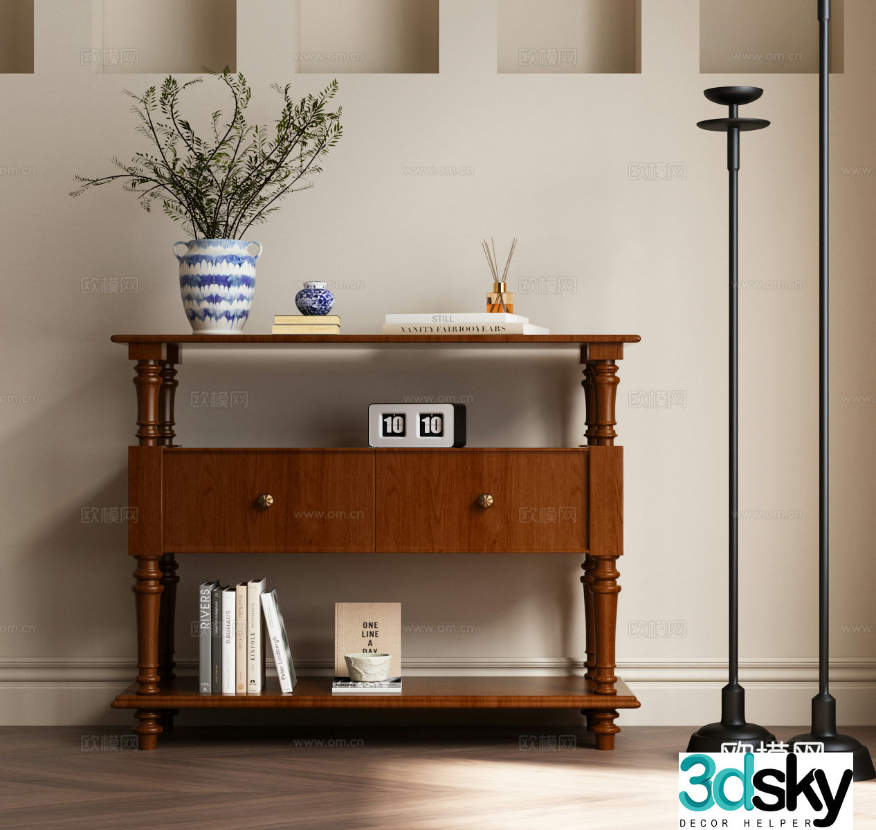 American end viewing platform American entrance cabinet Decorative cabinet American decorative cabinet 3D model