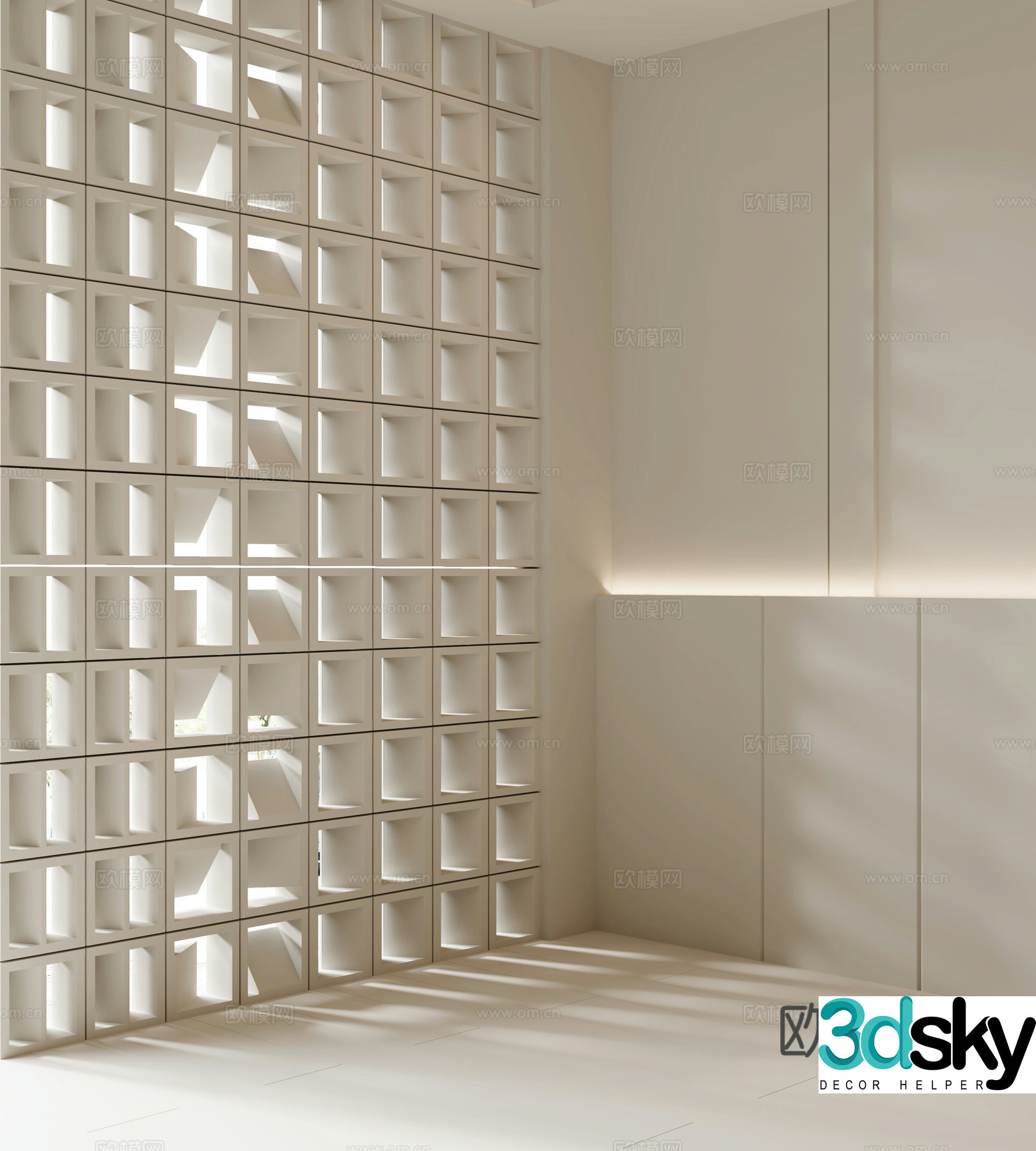 Modern partition 3d model