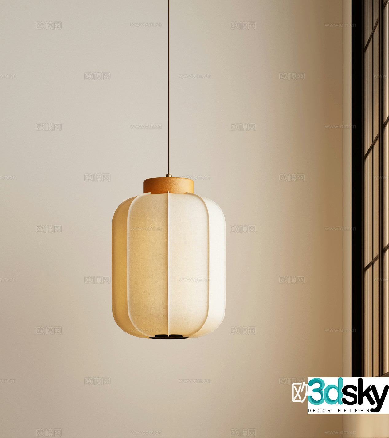 New Chinese Chandelier Chandelier Song Aesthetic Chandelier 3D Model