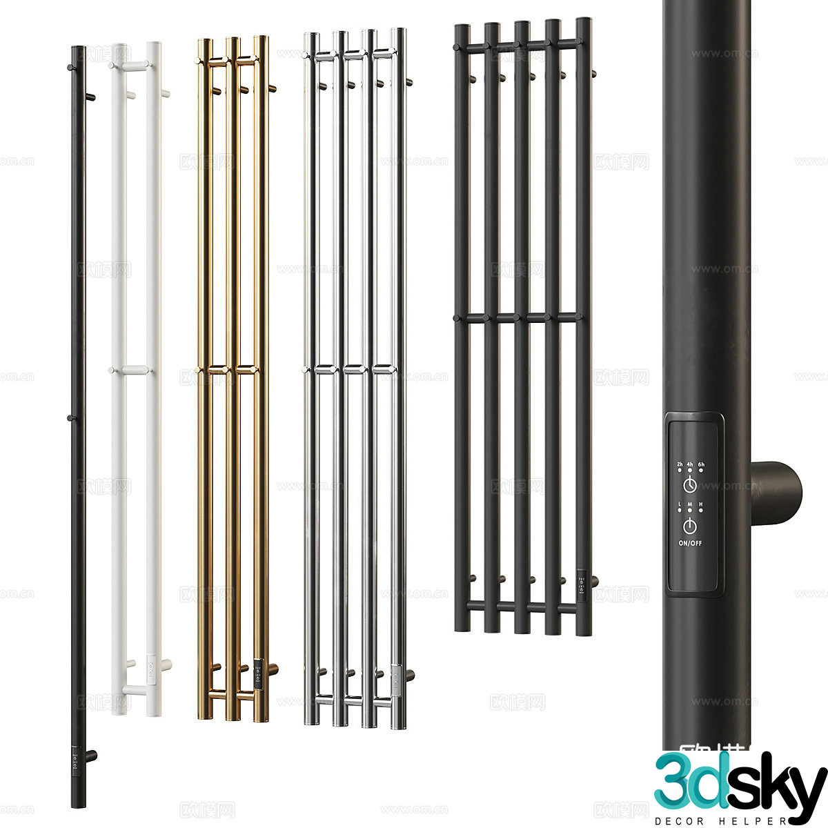 EWRIKA Penelope Electric Towel Rack 3D Model