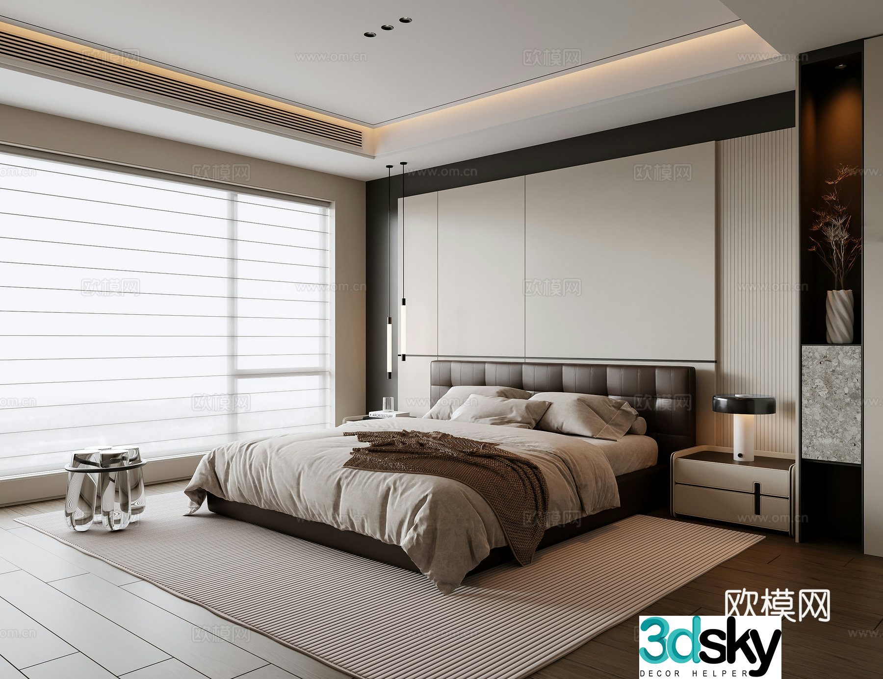 Italian bedroom 3d model
