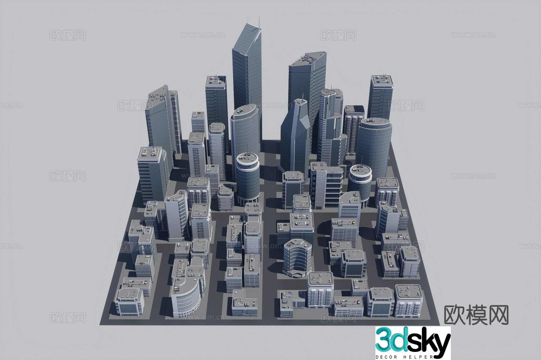 3D model of urban building complex