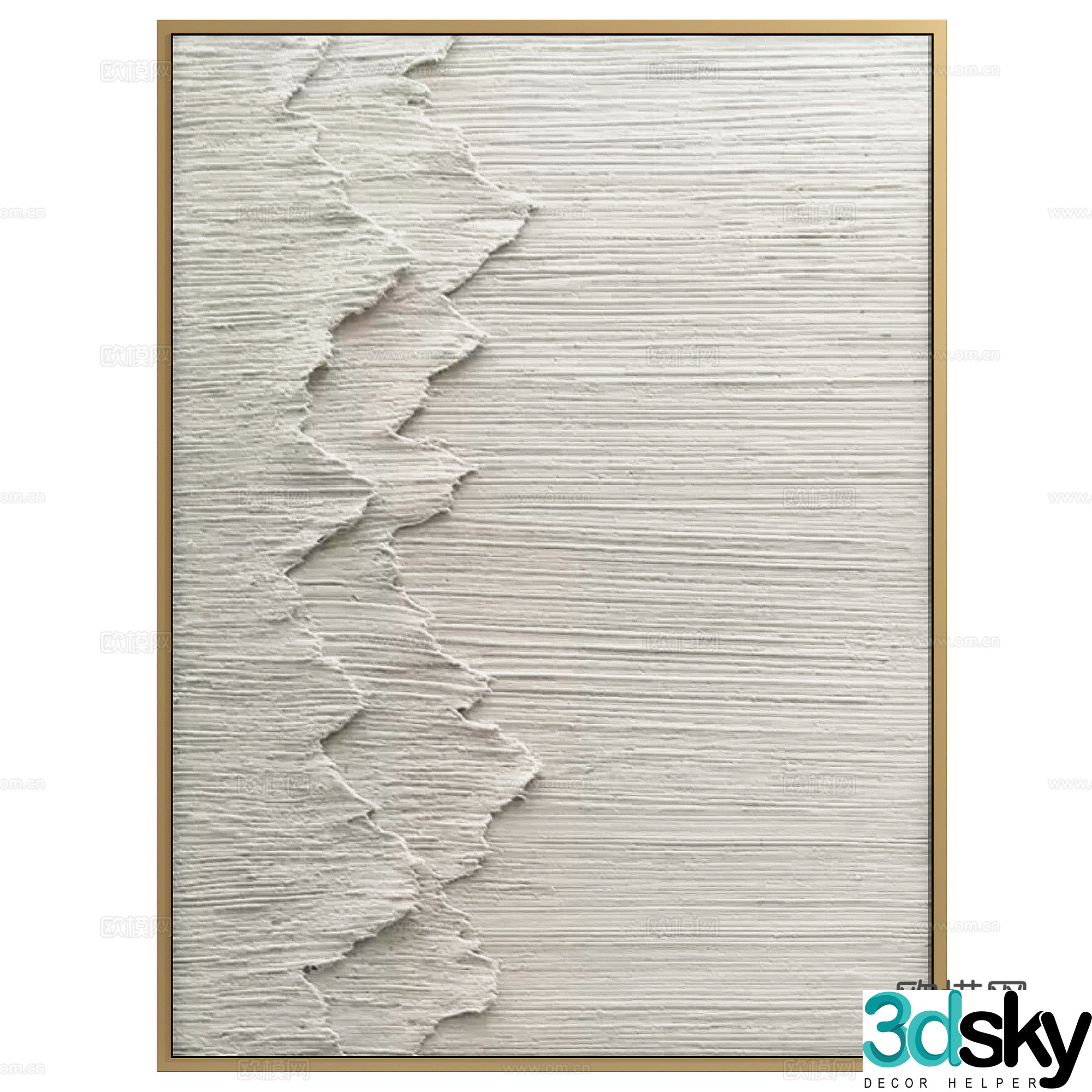 New Chinese style hanging painting 3D model